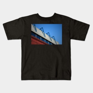 Glasgow Rangers wall art of Ibrox Stadium Kids T-Shirt